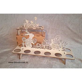 Velikonoční dekorace Velikonoční stojánek na vajíčka Varianta: Zajíček 2