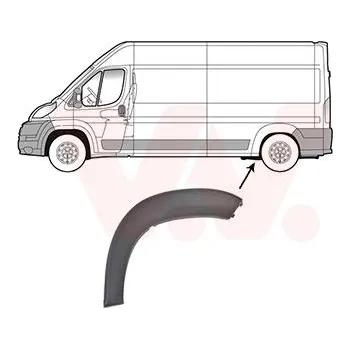 Blatník karosérie Rozšíření, blatník VAN WEZEL 1651423