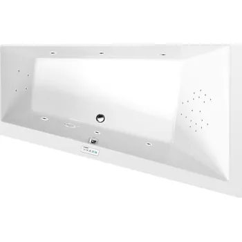 Vana TRIANGL R hydromasážní vana, 180x120x50cm, Highline Hydro, chrom