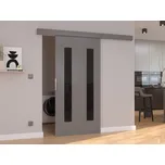 Posuvné dveře Hers - 106 cm s tlumeným dojezdem Barva: Šedá