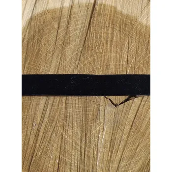 Krajka Pružná sametka šíře 16 mm barva černá