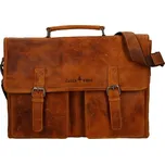 Pánská kožená aktovka Greenwood Conor - koňak