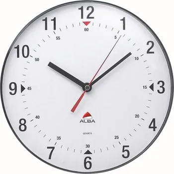 Hodiny ALBA Nástěnné hodiny CLAS - průměr 25 cm, černé/bílé