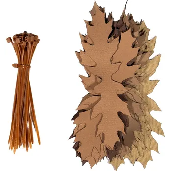 ANAREUS ANAREUS 3D maskovací listy SilkLeaf Dead Oak (suchý dub), 25 ks - Hnědá