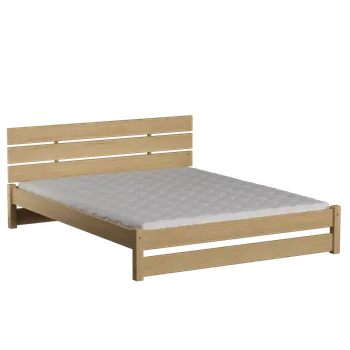 Postel Dřevěná masivní postel 180x200 cm L 2 borovice masiv