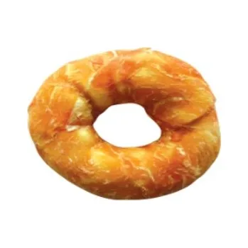 Pamlsek pro psa Juko Buvolí kroužek + Kuře 10cm (1 balení á 6ks) 13911