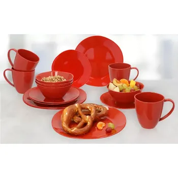 Příslušenství ke karavanu Sada nádobí Sevilla RPET 16ks - terakota