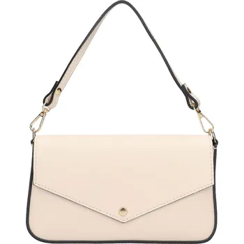 Kabelka Dámské kožené plesové psaníčko Italia Emka - krémová