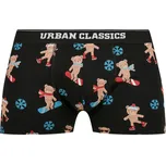 Pánské boxerky URBAN CLASSICS TB4503 TEDDY AOP/JASPER/NAVY S