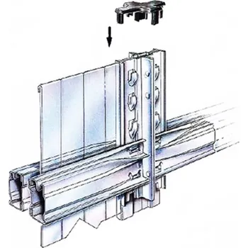 Prodejní regál Wexta Krytka/Patka dvojregálu PVC SUPER