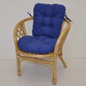 Dětské ratanové křesílko Bahama Modrý melír