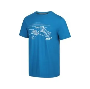 Pánské tričko Inov-8 GRAPHIC TEE "HELVELLYN" M blue XS; Modrá triko