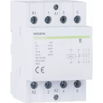 Stykač Noark 113650 Ex9CH40 04 230V 50/60Hz Instalační stykač, 40 A, 230 V, 4 NC kontakty (Ex9CH40 04 230V 50/60Hz)