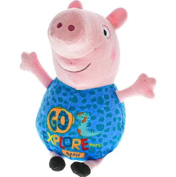 plyšák Peppa Pig - Pepina/Tom plyšoví 20cm 6druhů 0m+ Barvy: světle modrá