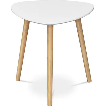 Konferenční stolek Vikio Stůl konferenční 40x40x40 bílá deska AKS112B