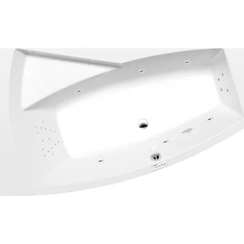 Vana EVIA L hydromasážní vana, 160x100x47cm, Highline Hydro, chrom