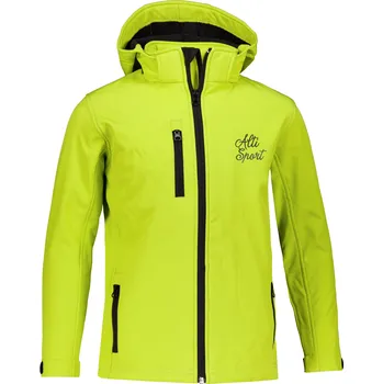 Chlapecká bunda Dětská softshellová bunda ALTISPORT ALK056535 LIMETKOVÁ 158