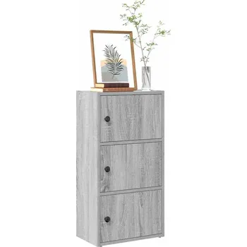 Nábytek vidaXL Knihovna 40x24x77 cm kompozitní dřevo [860369] Barva: šedá sonoma