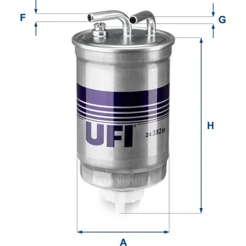 Palivový filtr Palivový filtr UFI 24.382.00