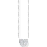 Thomas Sabo KE2277-051-14-L45V Silver Heart Necklace with Zirconia 40-45 cm Ladies