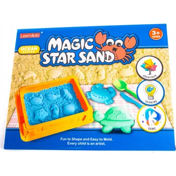 kinetický písek KINETICKÝ PÍSEK S FORMIČKAMI 1 KG