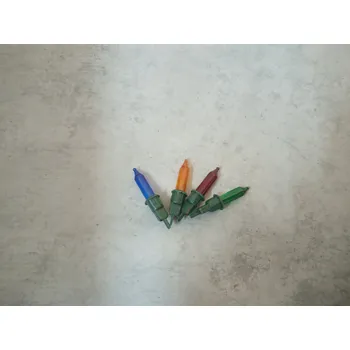 Vánoce Ornex Vánoční žárovky náhradní 2,4V barevné Varianta: 2,4V 0,168A barevné