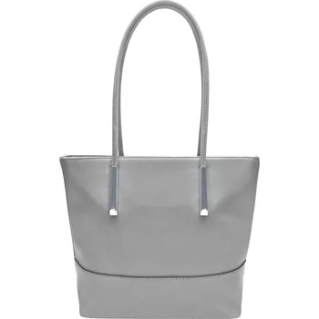 Kabelka Stylová světle šedá kabelka přes rameno z eko kůže Nelfie