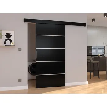 Interiérové dveře Posuvné dveře Biella - 106 cm s tlumeným dojezdem Barva: Černá