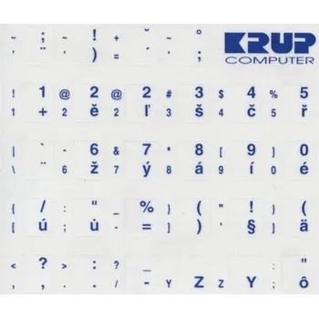 Klávesnice PremiumCord CZ přelepka na klávesnici - bílá