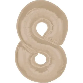Godan Balónek fóliový číslo 8 matný latte 92cm