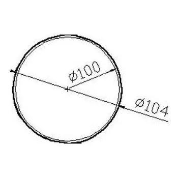 Příslušenství pro digestoř DOMUS systém 100 kulatá flexo hadice PVC (1m)