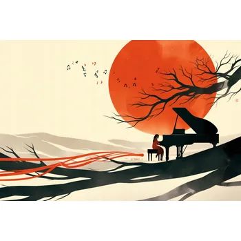 Plakát Plakát 91,5x61 cm – Pianistka