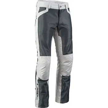 Moto kalhoty MBW SUMMER PANTS BEIGE LADY - letní dámské textilní moto kalhoty smatenová bílá/šedá - 38