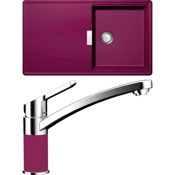 Granitový dřez Set Schock S13-3 (dřez Tia D-100 Berry + baterie SC-90 Berry)