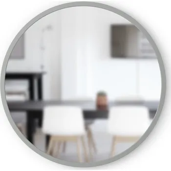 Zrcadlo Nástěnné zrcadlo Umbra šedé, velikost 94x94x3