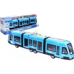 Tramvaj s efekty, městská hromadná doprava 44cm, modrá
