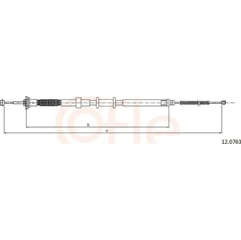 Autodíl Tažné lanko, parkovací brzda COFLE 92.12.0763