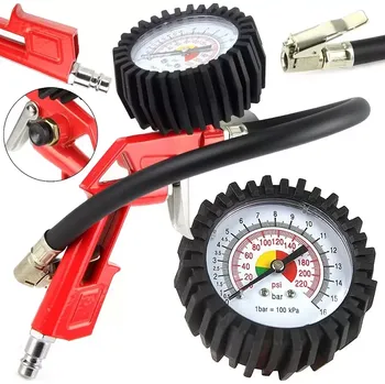 Kompresor PISTOLE NA HUŠTĚNÍ KOL S MANOMETREM 12BAR M80697