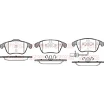 Sada brzdových destiček, kotoučová brzda REMSA 1219.11