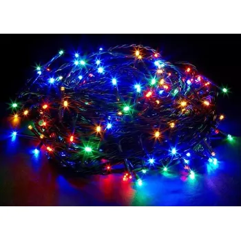 Vánoční dekorace VÁNOČNÍ OSVĚTLENÍ 200 LED - ŘETĚZ BAREVNÝ LAMPIČKY