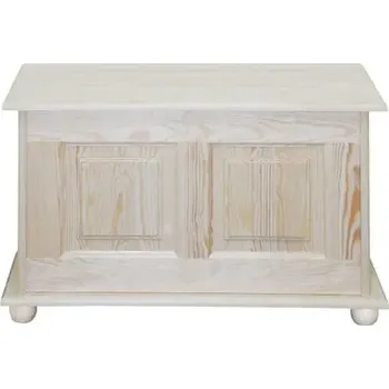 Truhla Kiknabytek.cz Dřevěná truhla borovice DT 181 87x50x46 cm Odstíny: Surové dřevo - bez povrchové úpravy