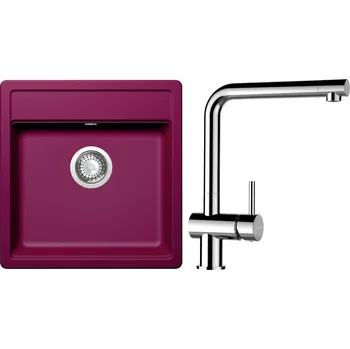 Granitový dřez Set Schock S11-8 (dřez Mono N-100S Berry + baterie Epos Chrom)