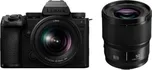 Panasonic Lumix DC-S5 Mark IIx + Lumix S 20-60 mm f/3,5-5,6 Macro O.I.S. + Lumix S 50 mm f/1,8, DSLM, 24,2 Mpx, černá (DC-S5M2XWE)