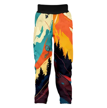 WAMU Softshellové kalhoty dětské MOUNTAIN BIKE světlá vel. 110-116