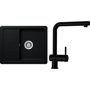 Granitový dřez Set Schock S1-2 (dřez Toledo D-100XS Puro + baterie Epos.120 Puro)