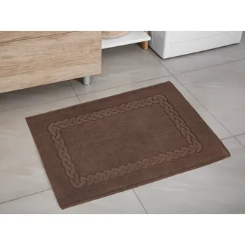 Utěrka Dreamy Linens Koupelnová předložka froté, hnědá Dreamy Linens