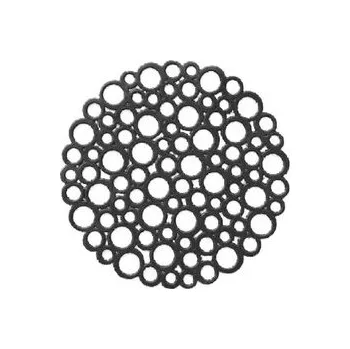 Kuchyňský dřez PODLOŽKA DO DŘEZU KULATÁ BUBLINKY ČERNÁ -PRA