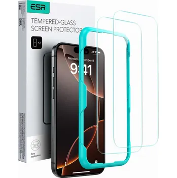 TVRZENÉ SKLO ESR TEMPERED GLASS 2-PACK IPHONE 16 CLEAR