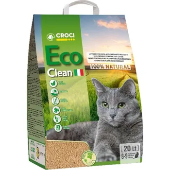 Podestýlka pro kočku Rostlinné stelivo ECO clean 20 l