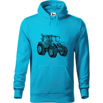 Dámská mikina Mikina - Valtra A Barva: Modrá - tyrkysová (44), Velikost: XXL, Střih: Pánské